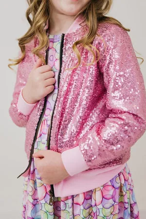 Sequin Jacket - Pink