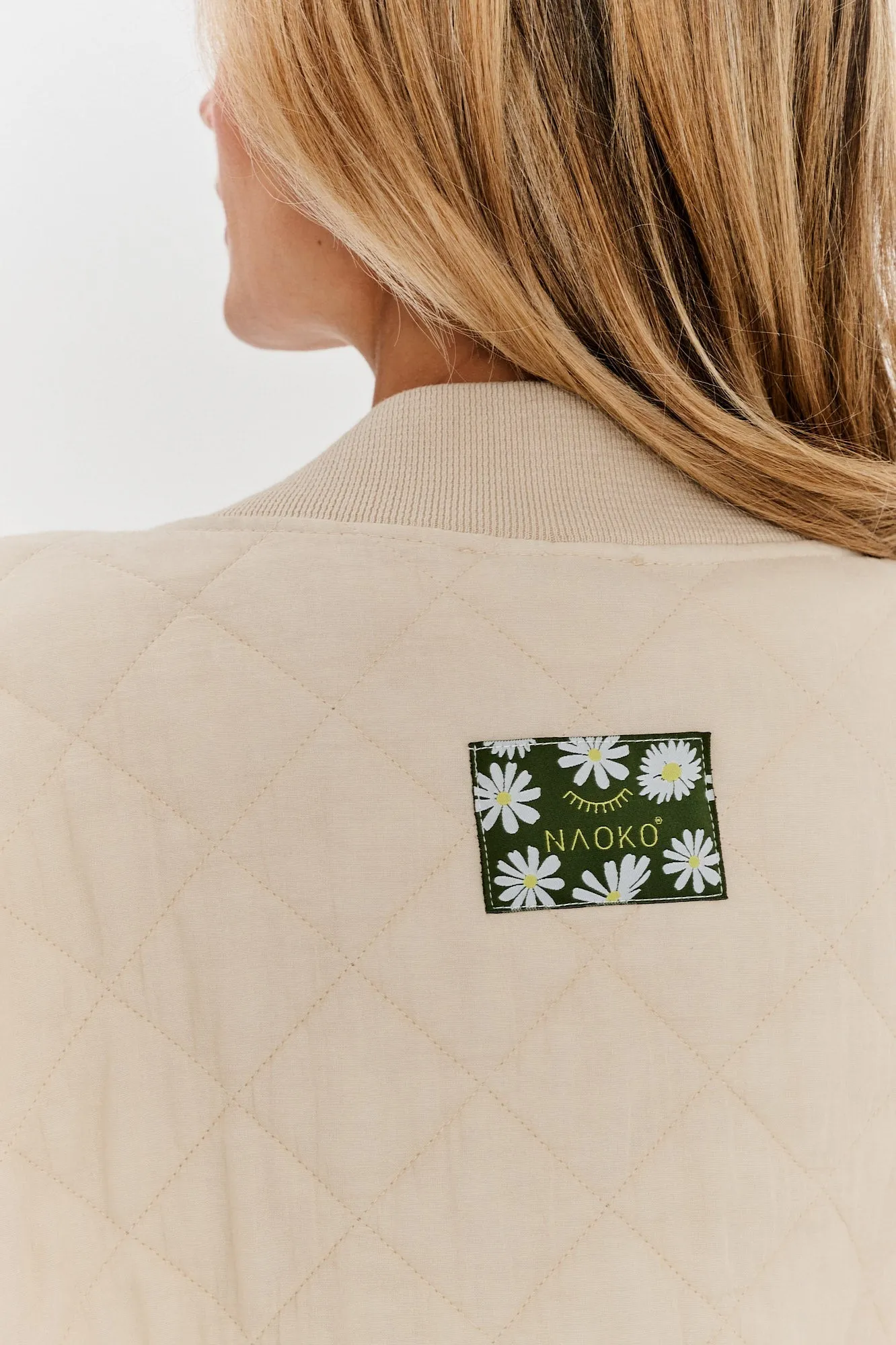 Shades of Dusk quilted bomber jacket