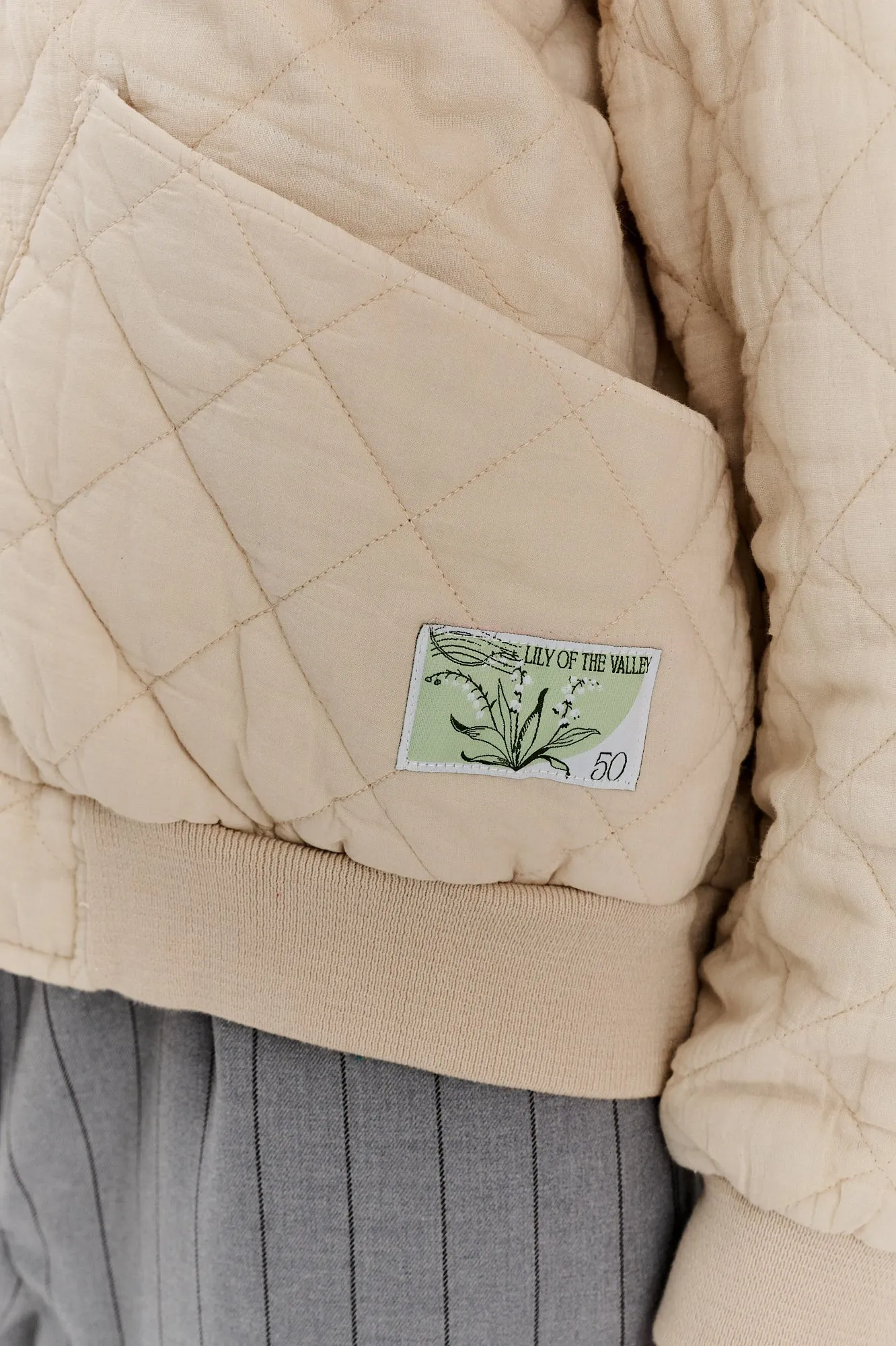 Shades of Dusk quilted bomber jacket