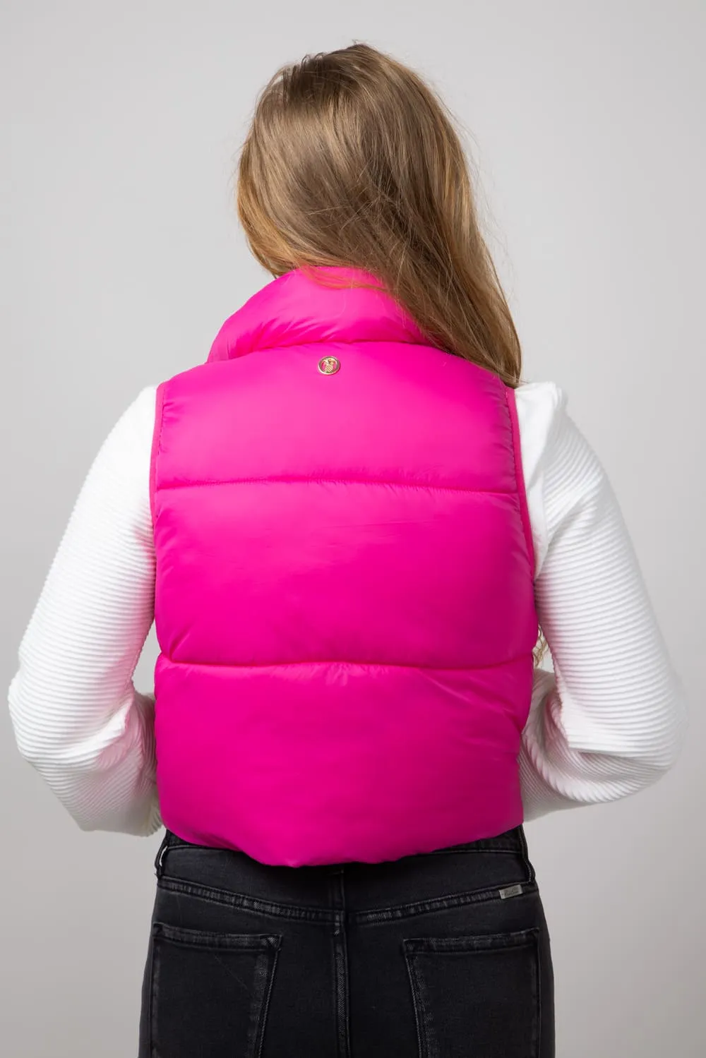 Simply Southern Lightweight Packable Vest for Women in Hot Pink | PP-0224-VEST-PACK-HTPNK