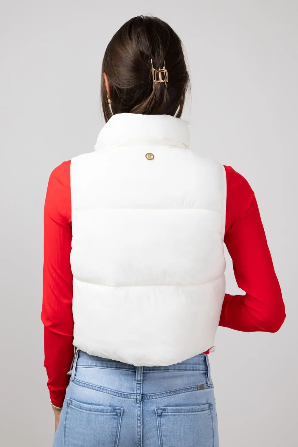 Simply Southern Lightweight Packable Vest for Women in Ivory | PP-0224-VEST-PACK-IVORY