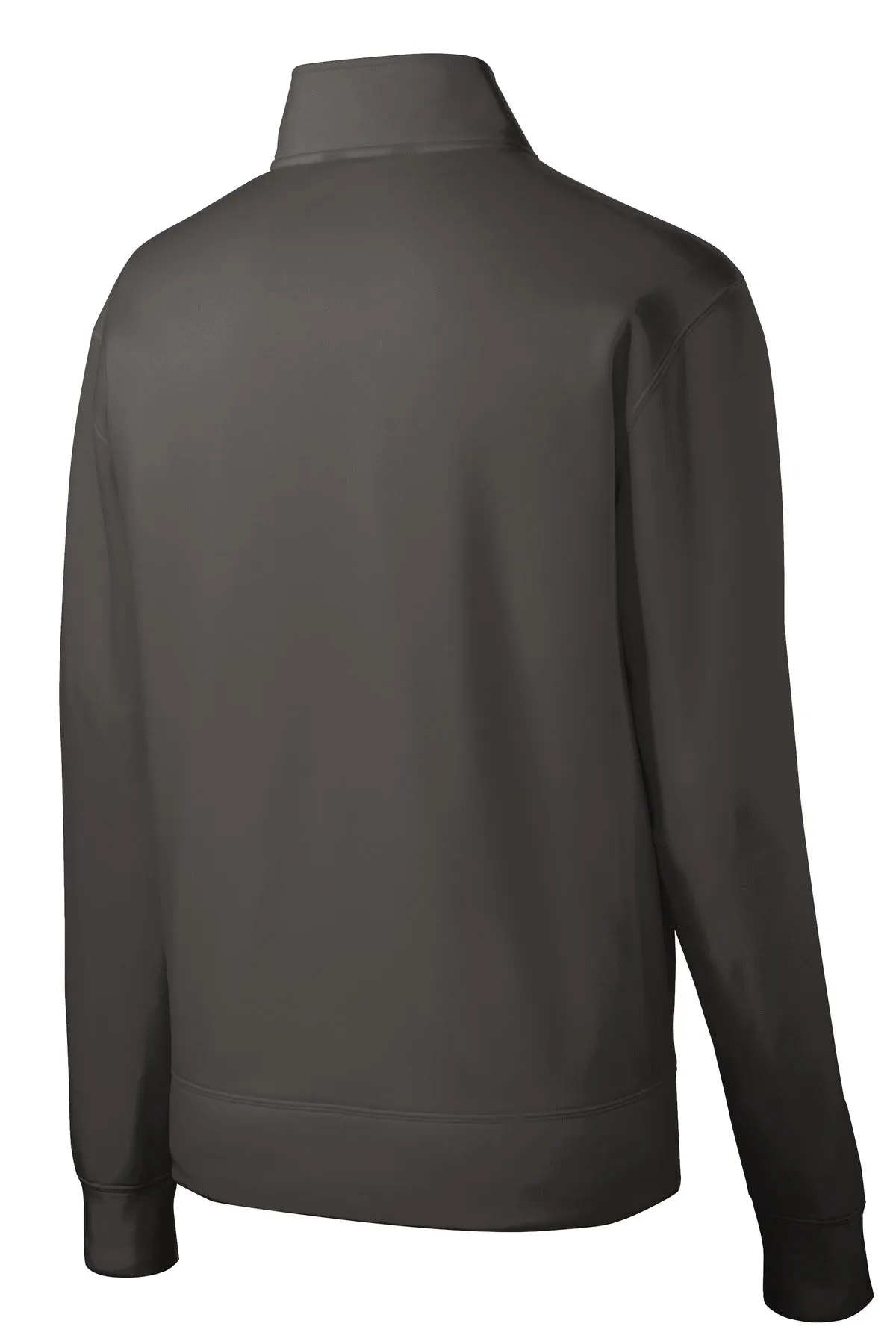 Sport-Tek Sport-Wick Fleece Full-Zip Jacket.  ST241 Iron Grey