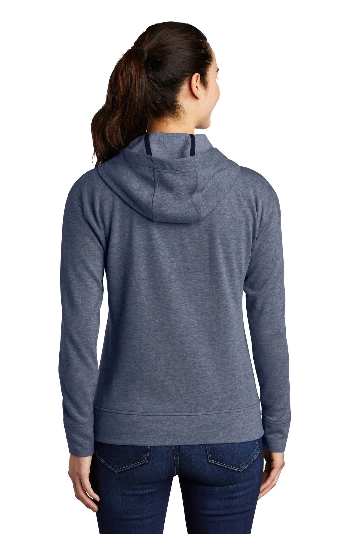 Sport-Tek® Women's PosiCharge® Tri-Blend Wicking Fleece Full-Zip Hooded Jacket