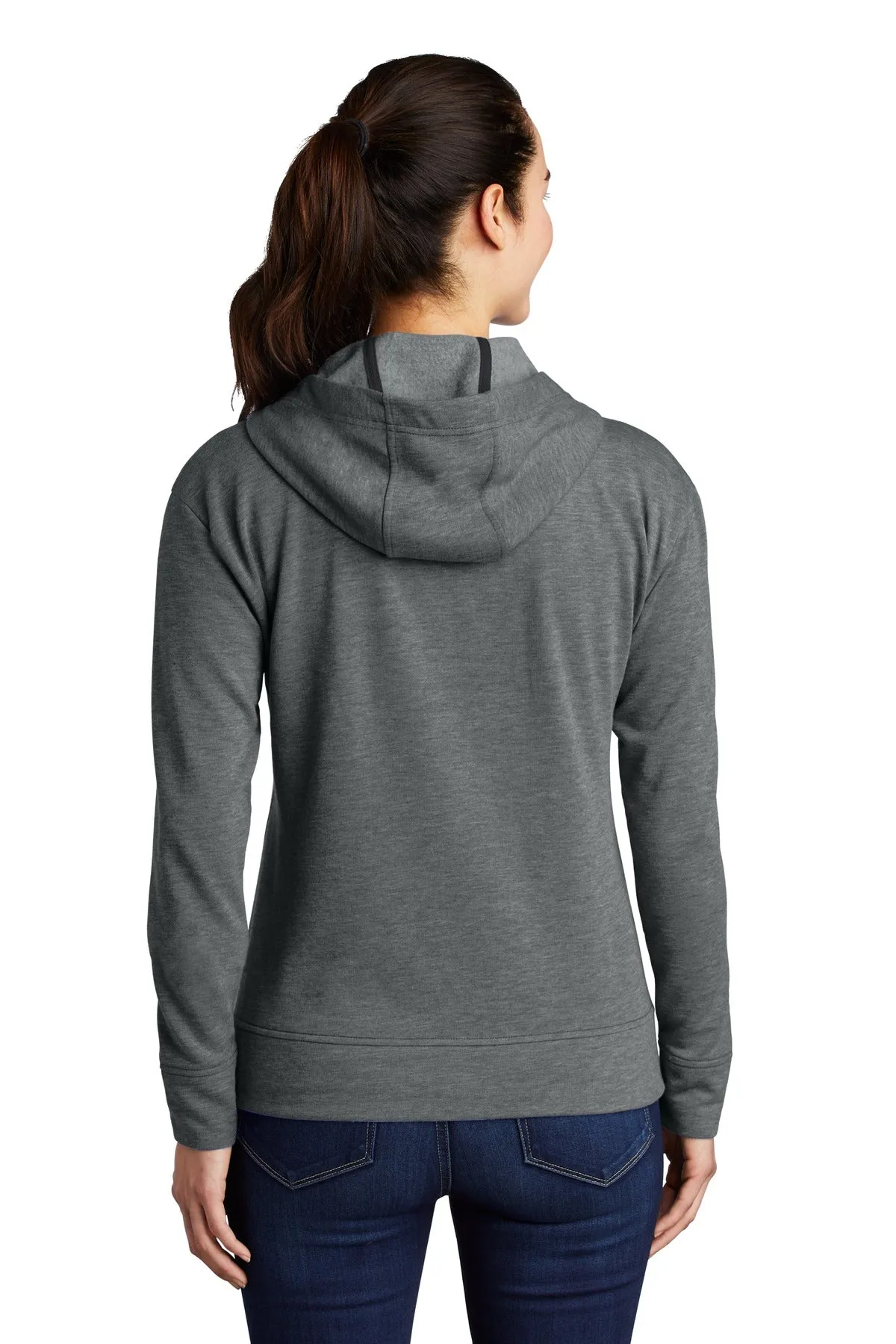 Sport-Tek® Women's PosiCharge® Tri-Blend Wicking Fleece Full-Zip Hooded Jacket
