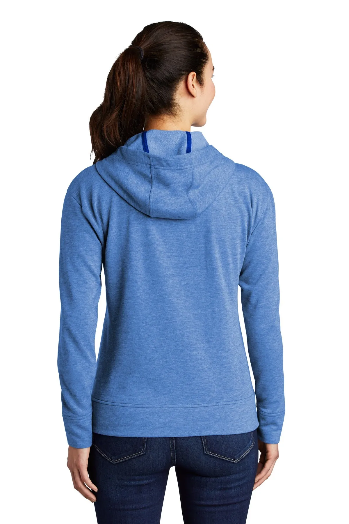 Sport-Tek® Women's PosiCharge® Tri-Blend Wicking Fleece Full-Zip Hooded Jacket
