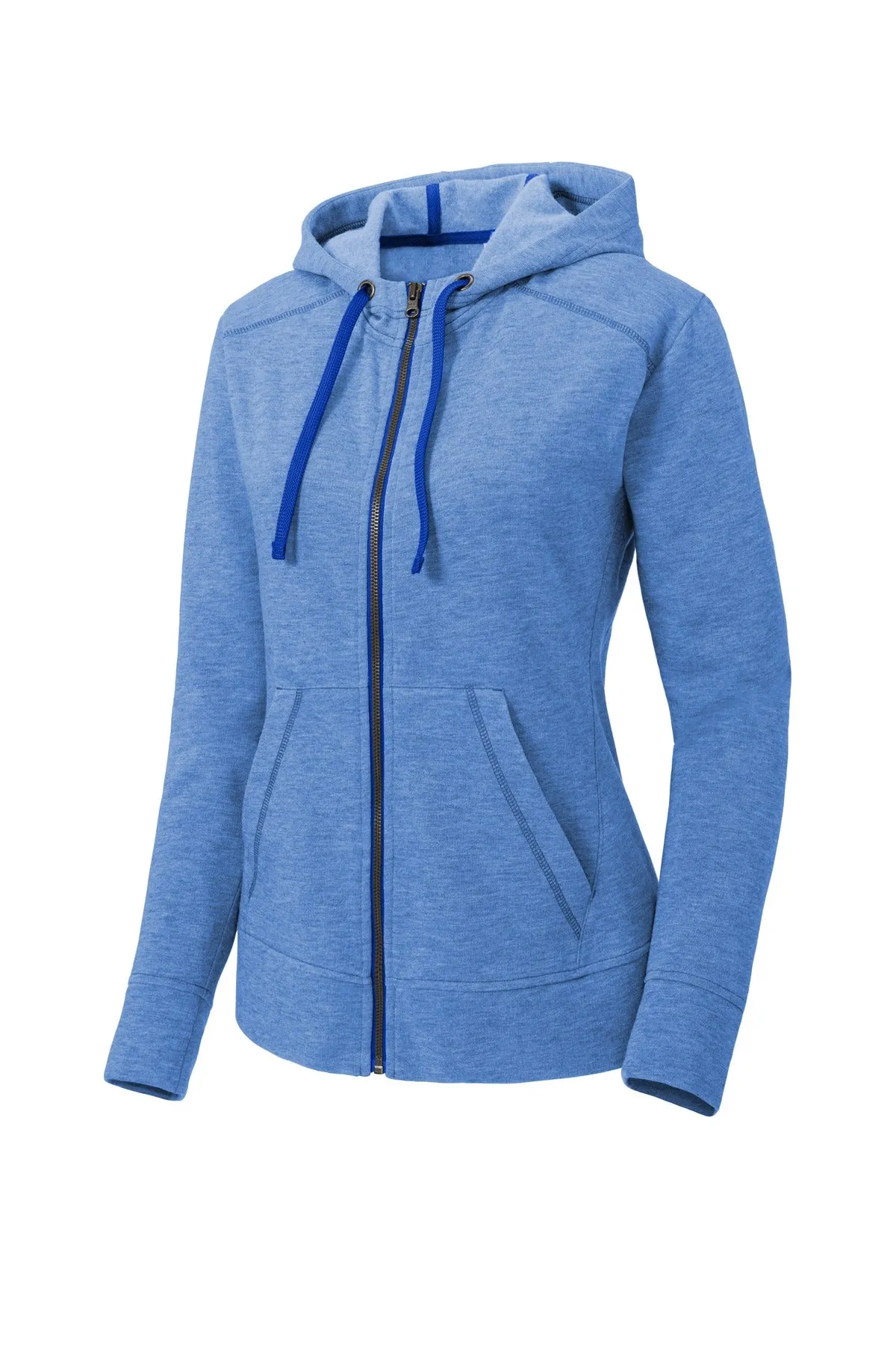 Sport-Tek® Women's PosiCharge® Tri-Blend Wicking Fleece Full-Zip Hooded Jacket