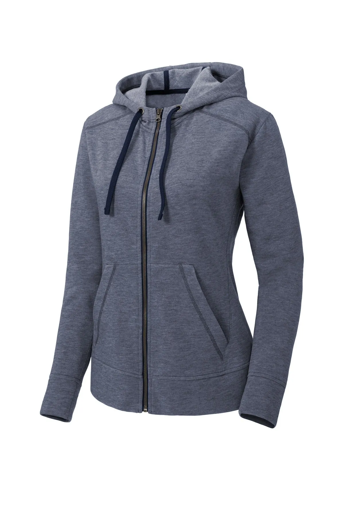 Sport-Tek® Women's PosiCharge® Tri-Blend Wicking Fleece Full-Zip Hooded Jacket