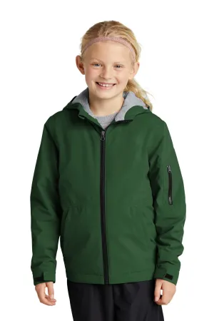 Sport-Tek Youth Waterproof Insulated Jacket YST56 Forest Green