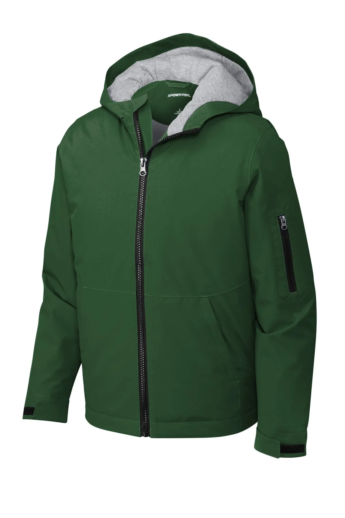 Sport-Tek Youth Waterproof Insulated Jacket YST56 Forest Green
