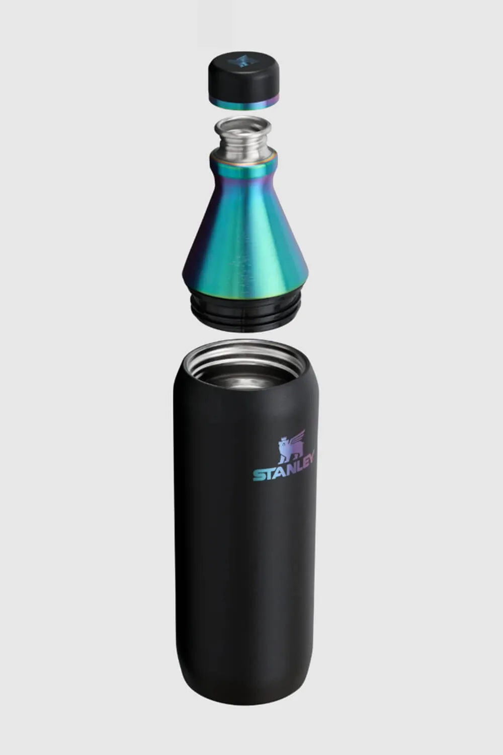 Stanley 20 oz All Day Slim Bottle in Black Chroma | 10-12069-010 BLACK