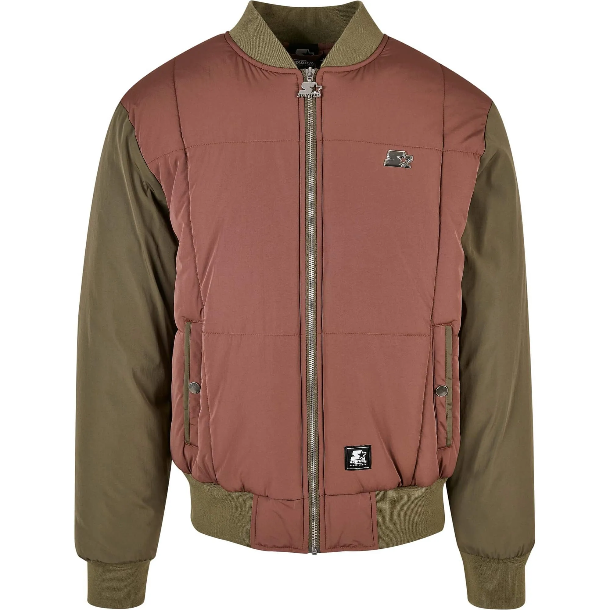 Starter Quilted Bomber Jacket bark/darkolive