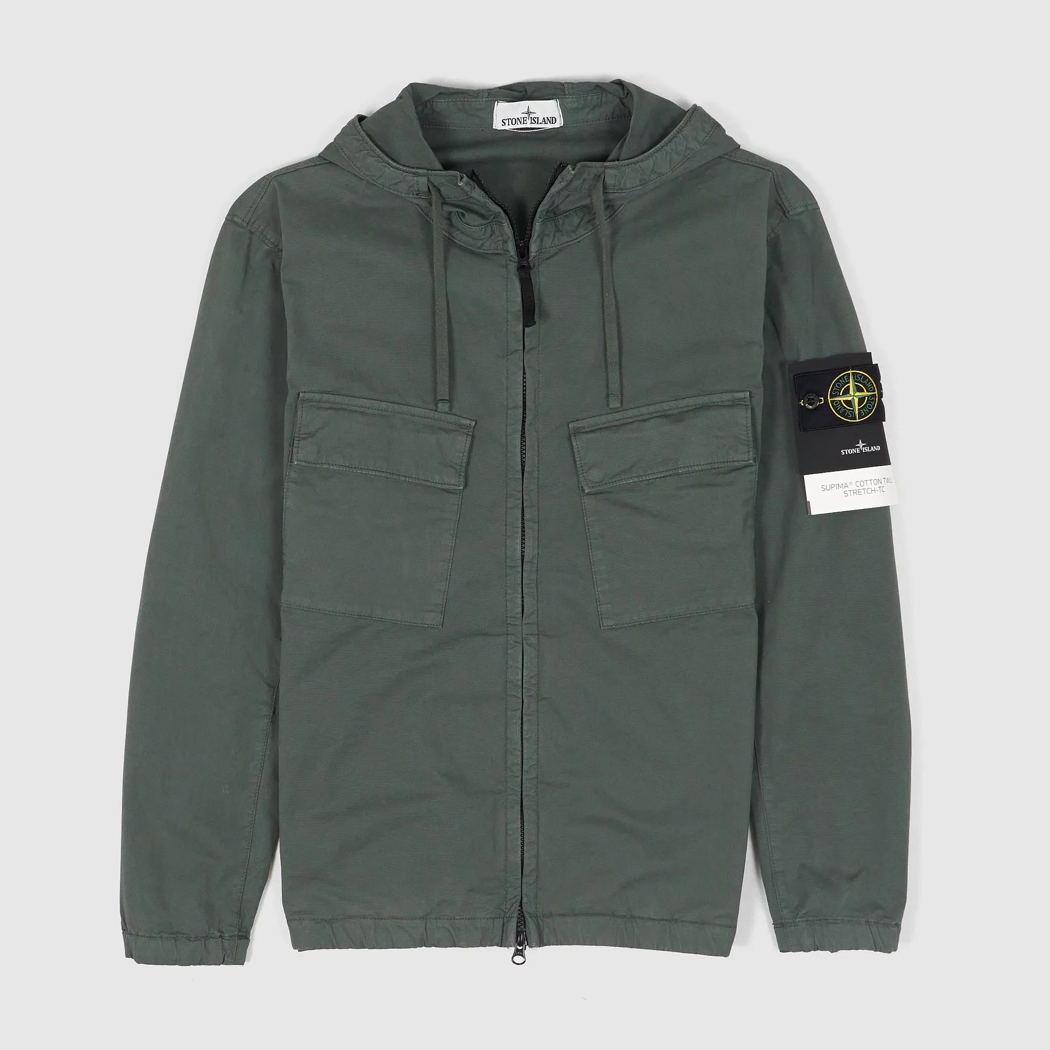 Stone Island Hooded SUPIMA® Cotton Twill Stretch TC Jacket