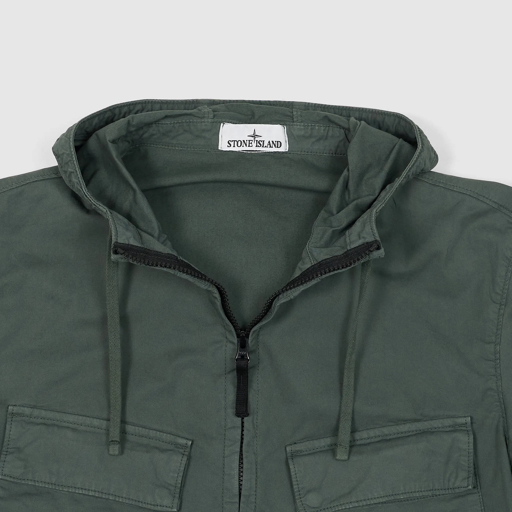 Stone Island Hooded SUPIMA® Cotton Twill Stretch TC Jacket