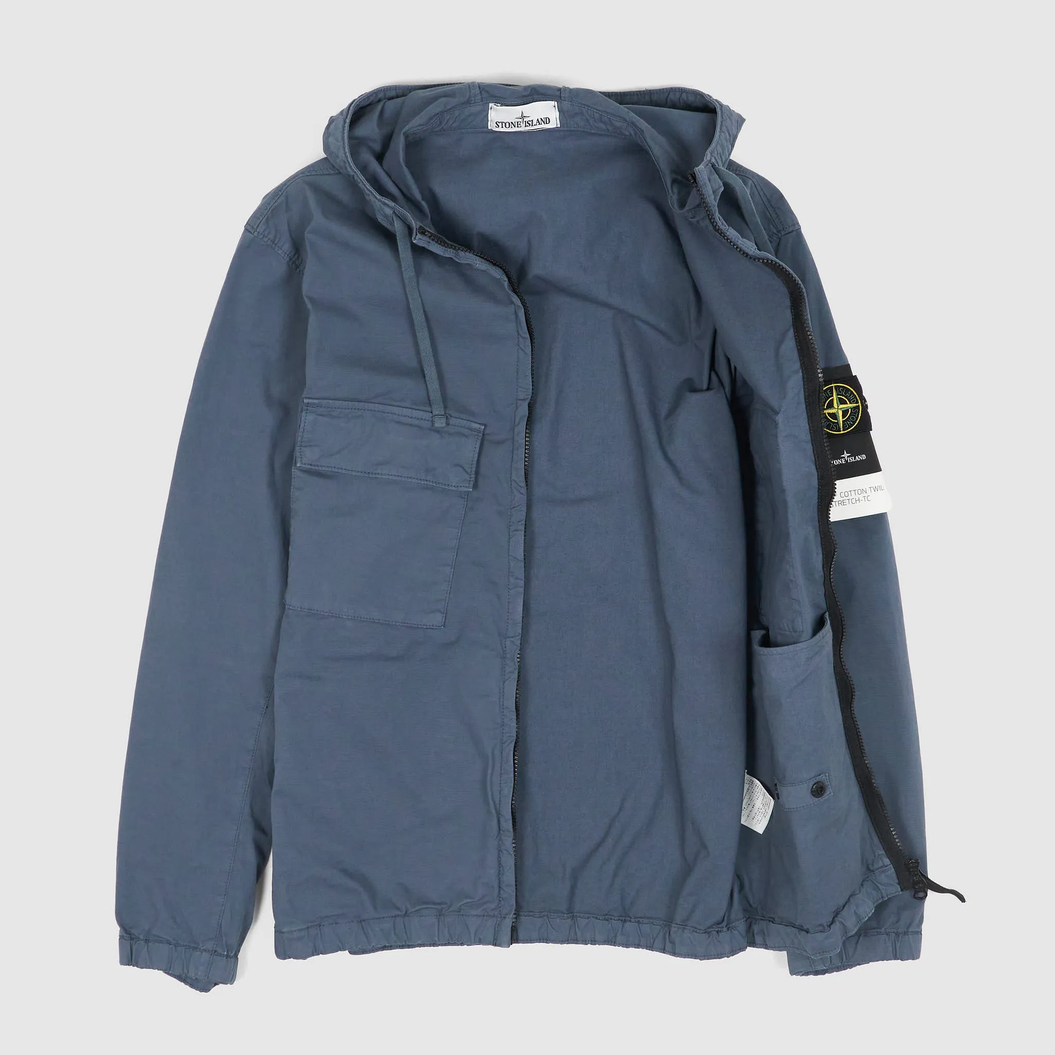 Stone Island Hooded SUPIMA® Cotton Twill Stretch TC Jacket
