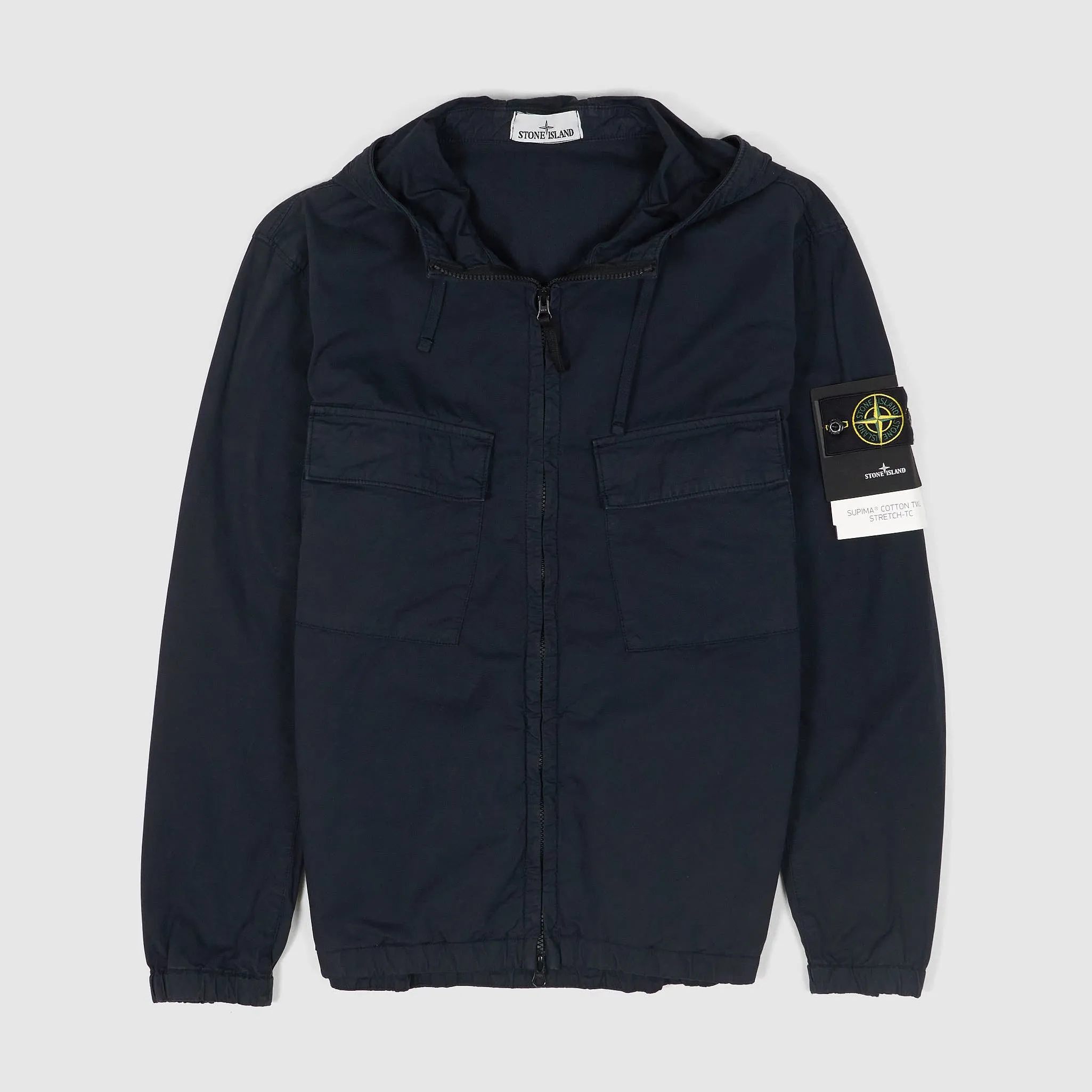 Stone Island Hooded SUPIMA® Cotton Twill Stretch TC Jacket