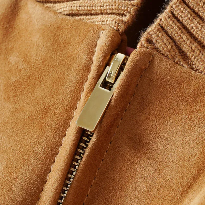 Suede Bomber Jacket