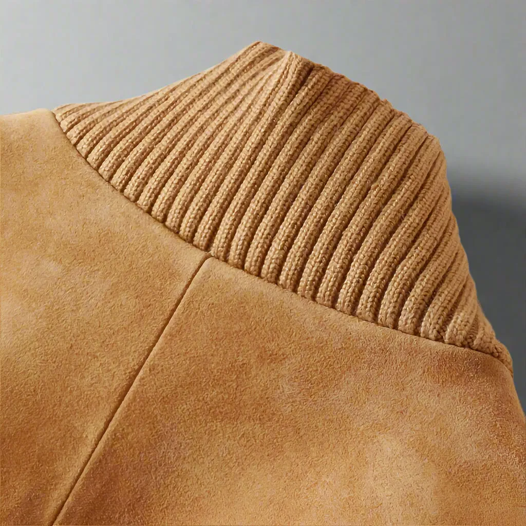 Suede Bomber Jacket