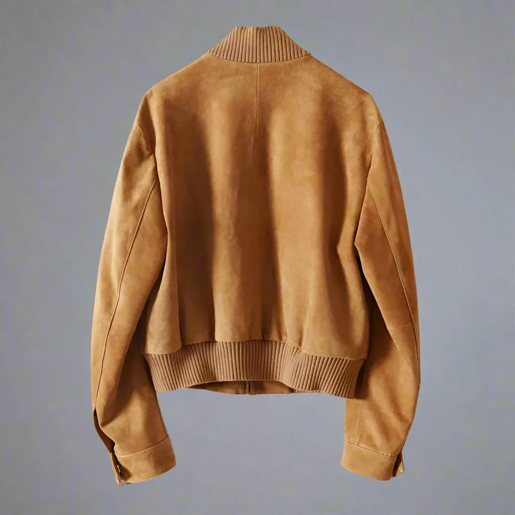 Suede Bomber Jacket