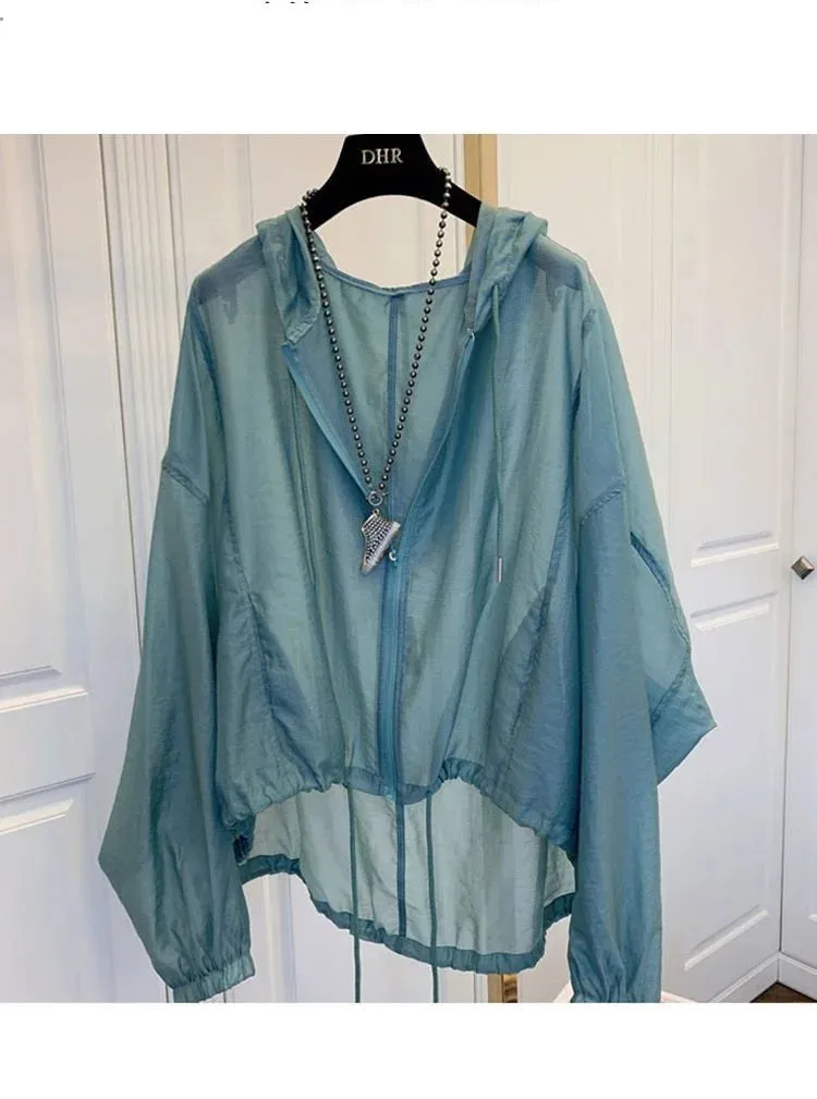Sun-Proof Thin Loose See Through Lightweight Summer Jackets