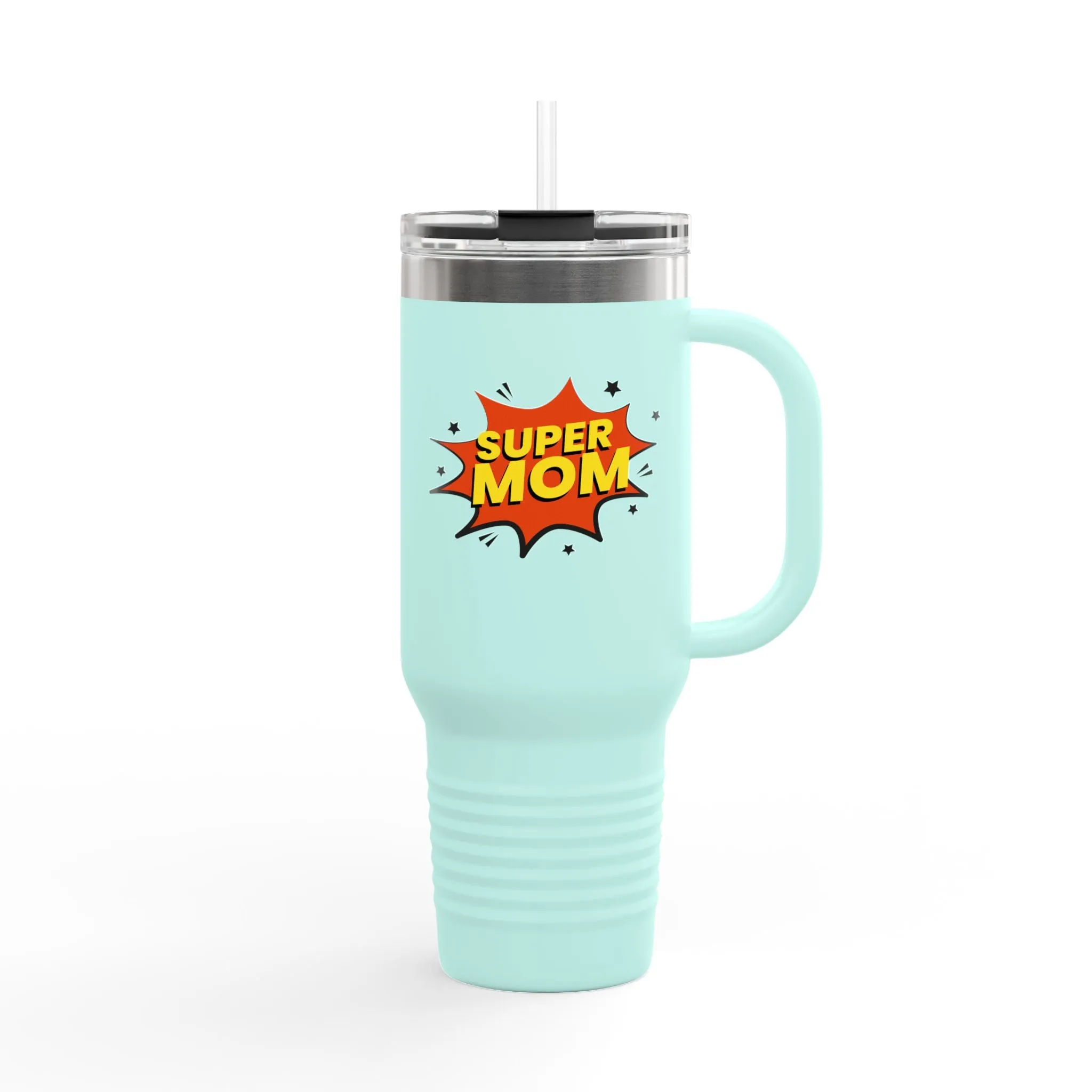 Super Mom Insulated Travel Mug - 40oz - Perfect Gift for Mother's Day
