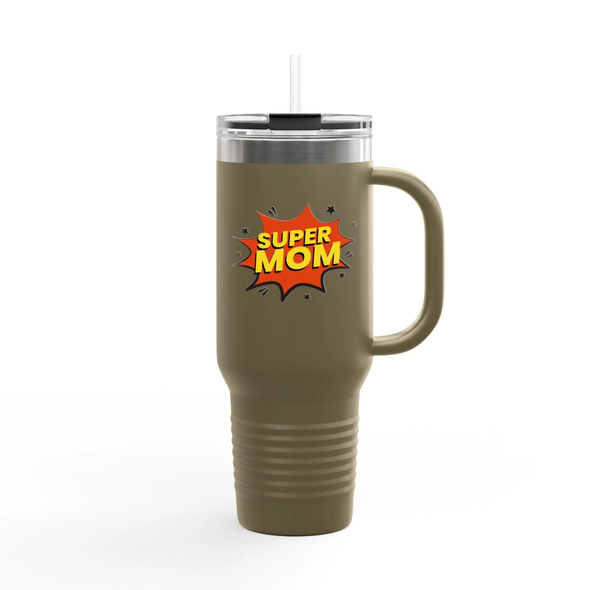 Super Mom Insulated Travel Mug - 40oz - Perfect Gift for Mother's Day