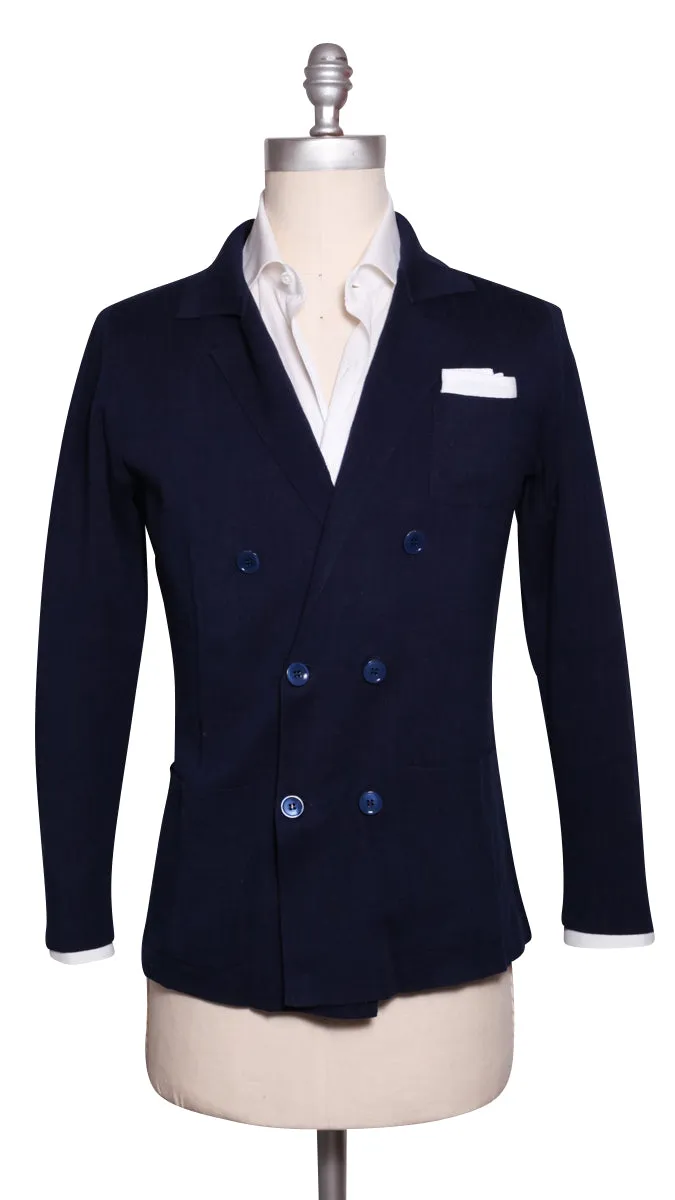 Svevo Parma Navy Blue Cotton Resort Jacket - (1823)