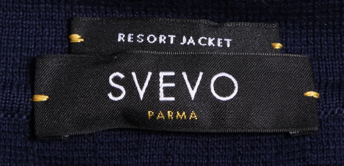 Svevo Parma Navy Blue Cotton Resort Jacket - (1823)