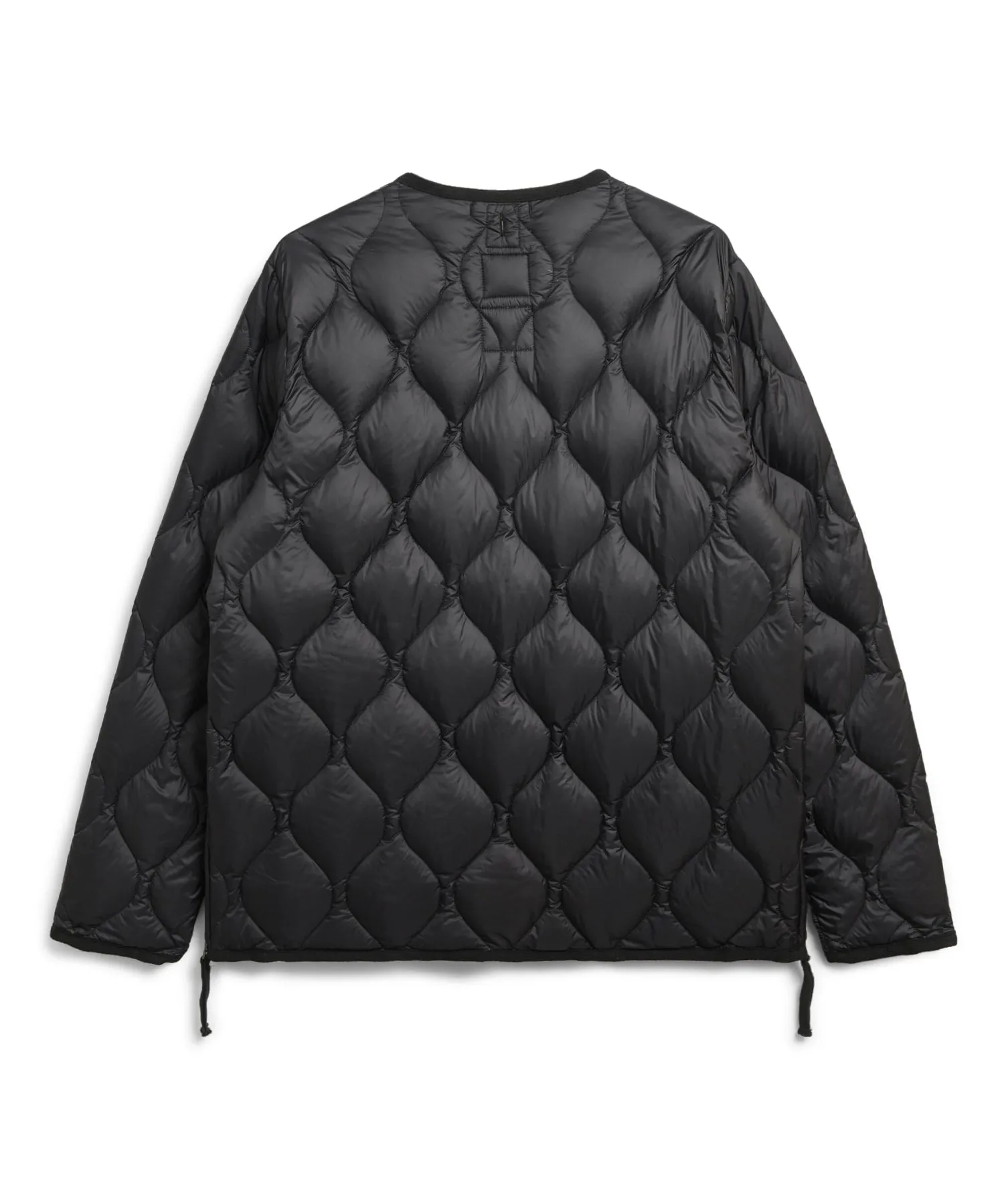 TAION Military W-Zip V Neck Down Jacket Black