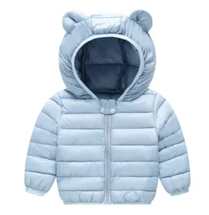 Teddy Bear Coat - Baby Blue