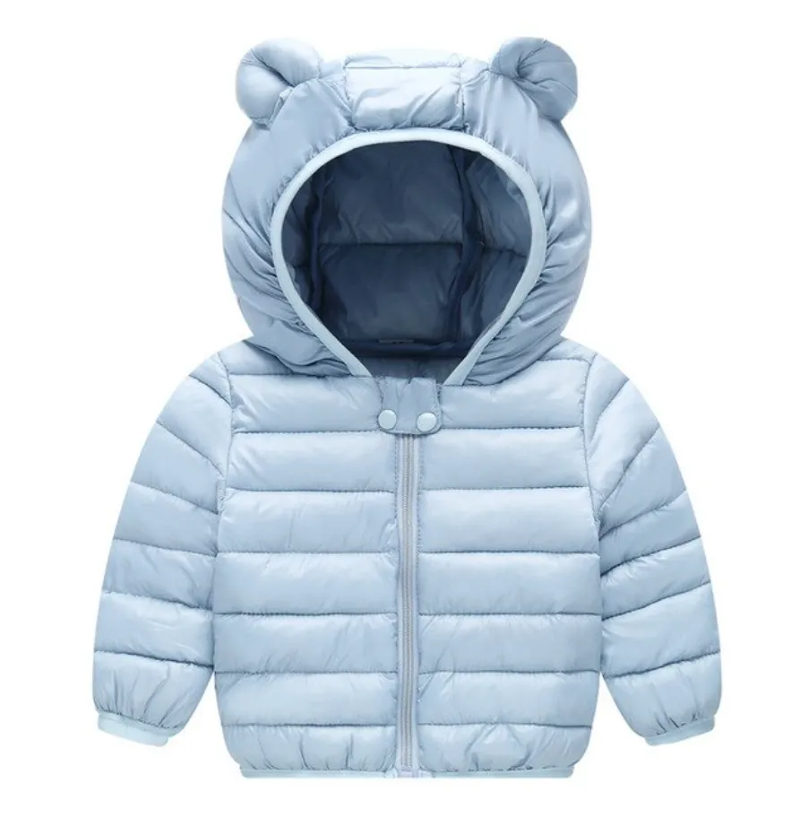 Teddy Bear Coat - Baby Blue