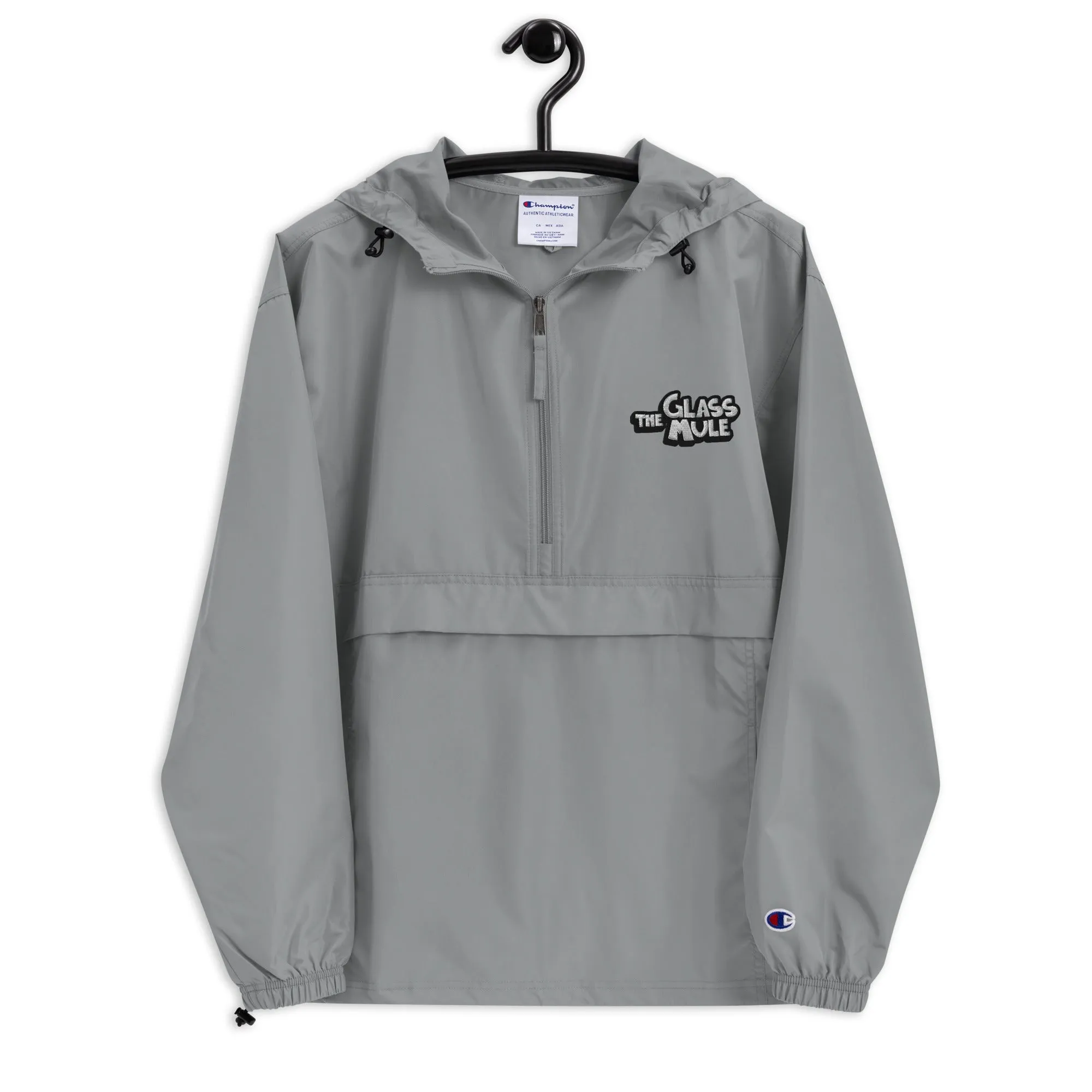 The Glass Mule Embroidered Champion Packable Jacket
