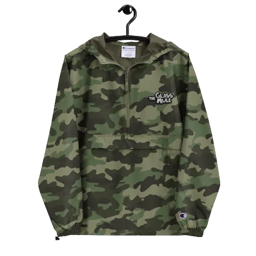 The Glass Mule Embroidered Champion Packable Jacket
