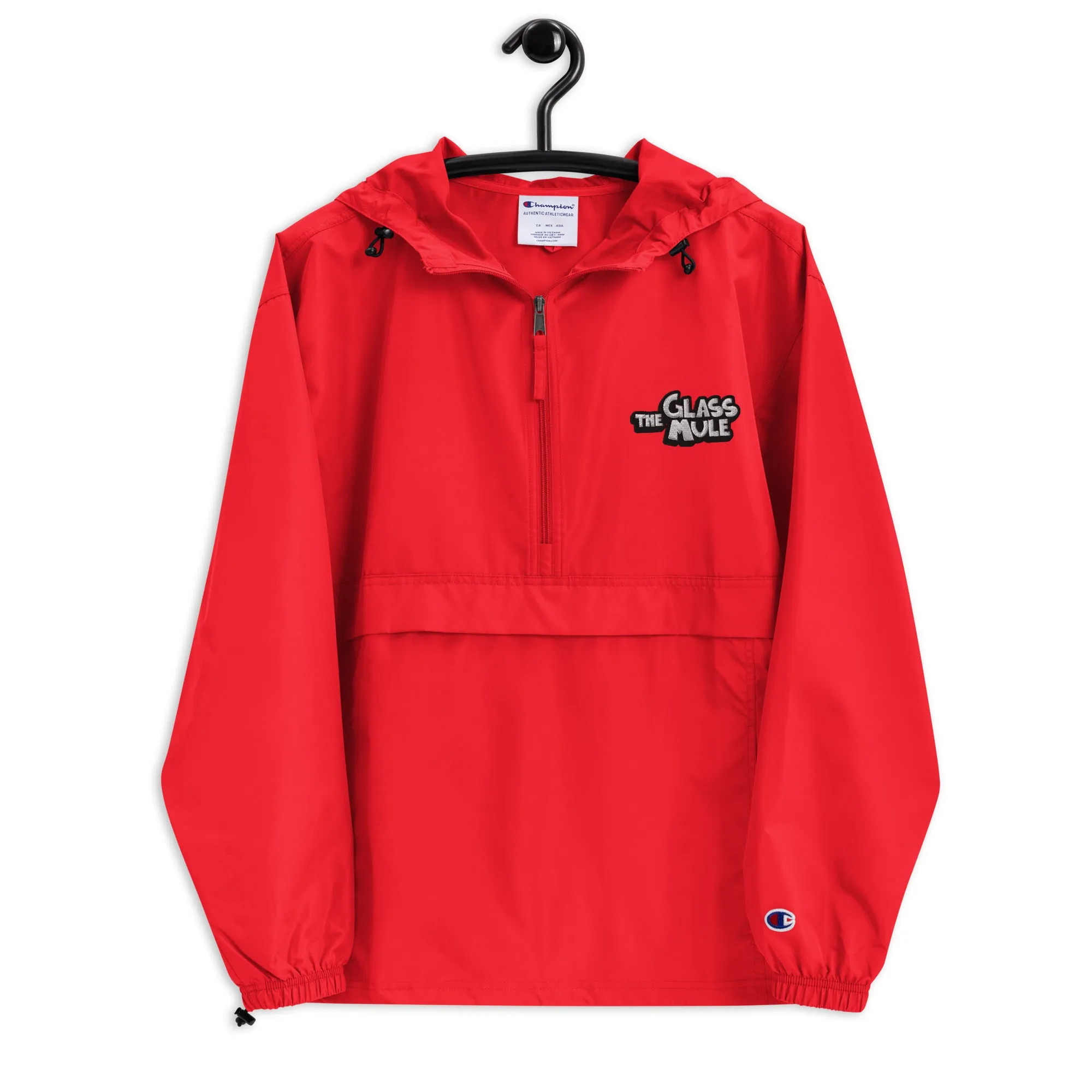The Glass Mule Embroidered Champion Packable Jacket