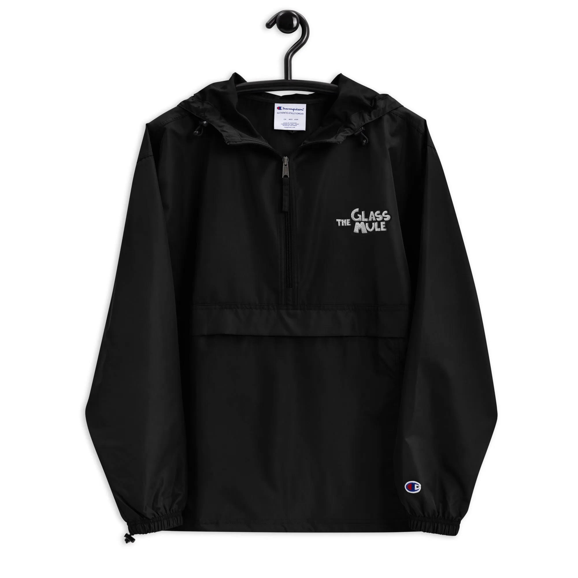 The Glass Mule Embroidered Champion Packable Jacket
