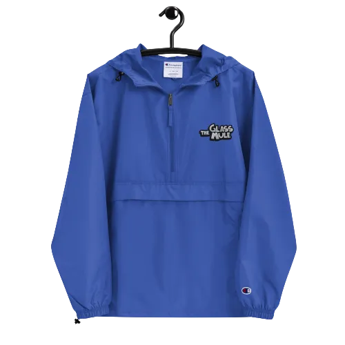 The Glass Mule Embroidered Champion Packable Jacket