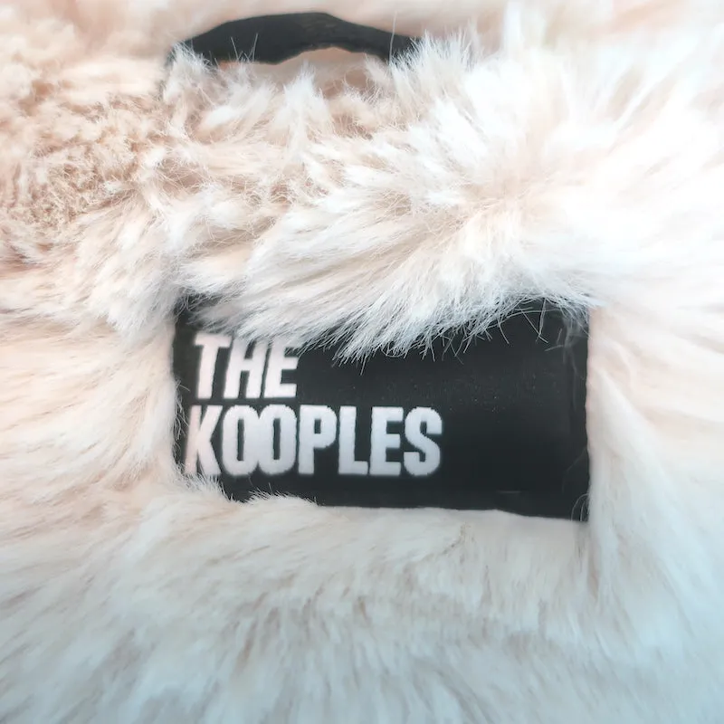 The Kooples Faux Fur Bomber Jacket Ecru Size 1