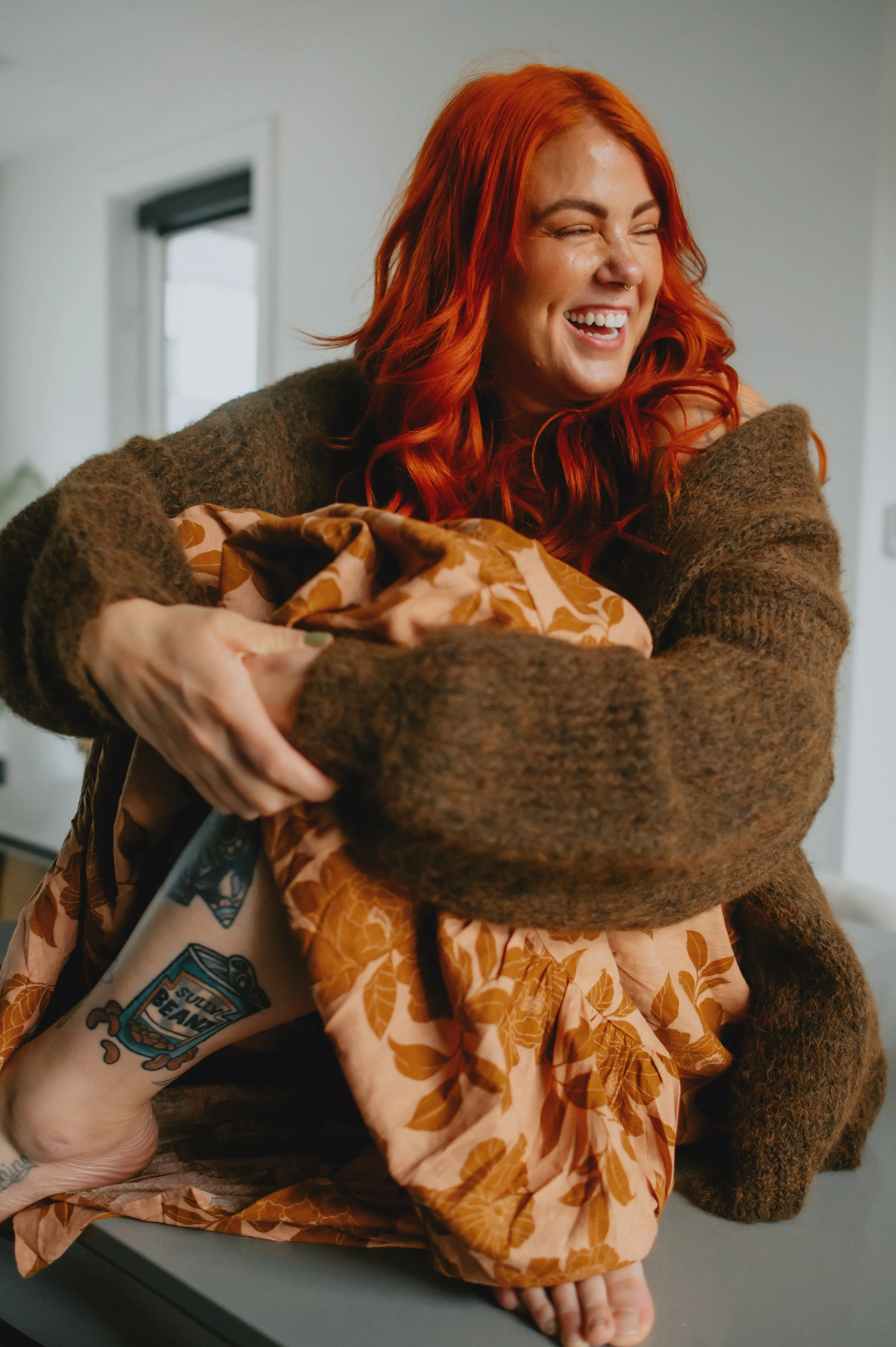 The Marlowe Cardigan x Cutcake - Espresso - PLUS