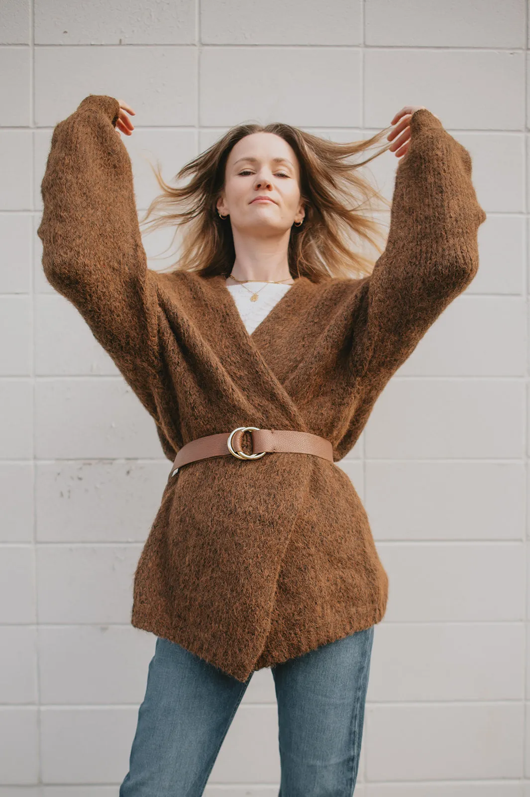 The Marlowe Cardigan x Cutcake - Espresso - PLUS