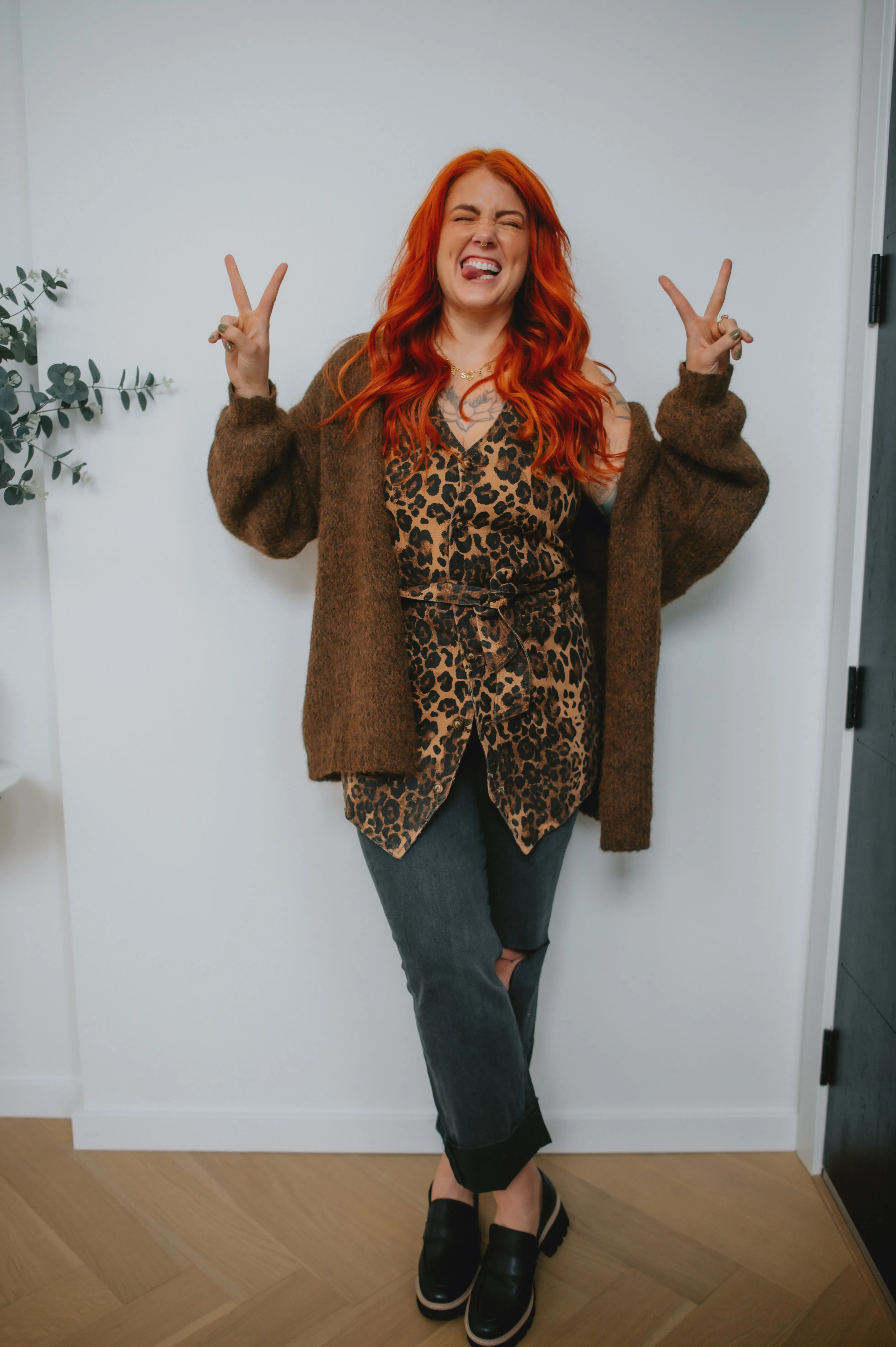 The Marlowe Cardigan x Cutcake - Espresso - PLUS