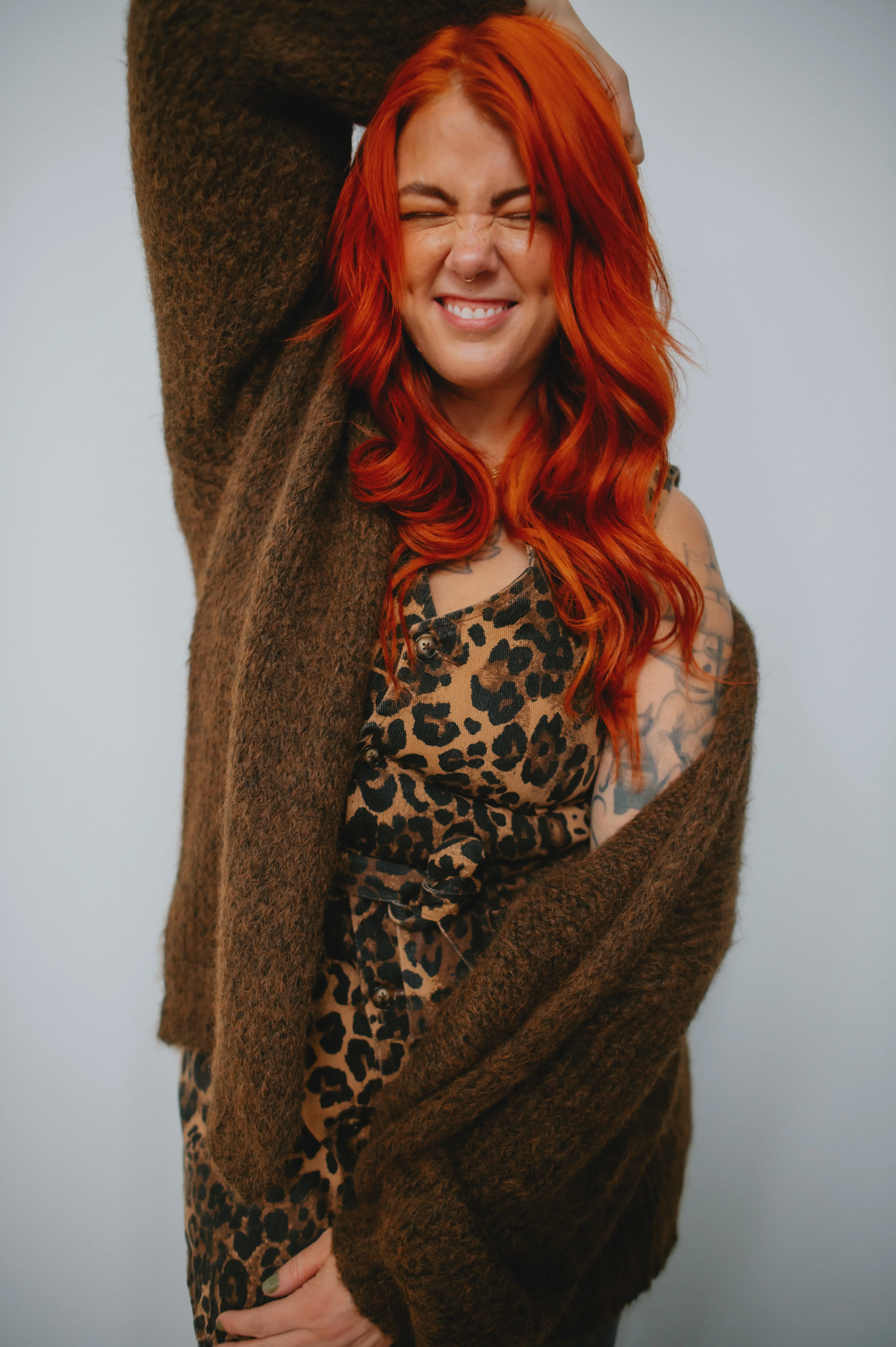 The Marlowe Cardigan x Cutcake - Espresso - PLUS