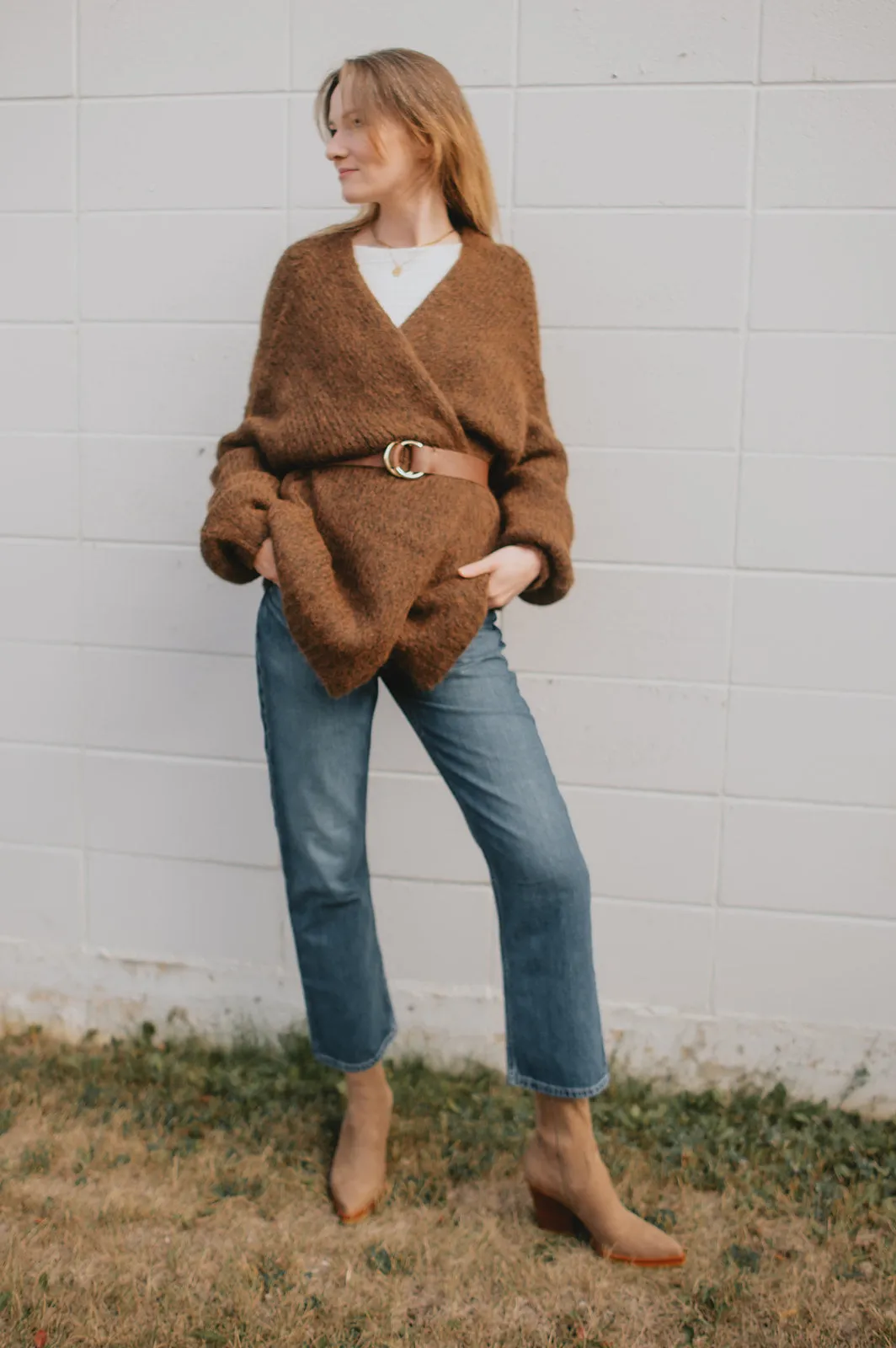 The Marlowe Cardigan x Cutcake - Espresso - PLUS