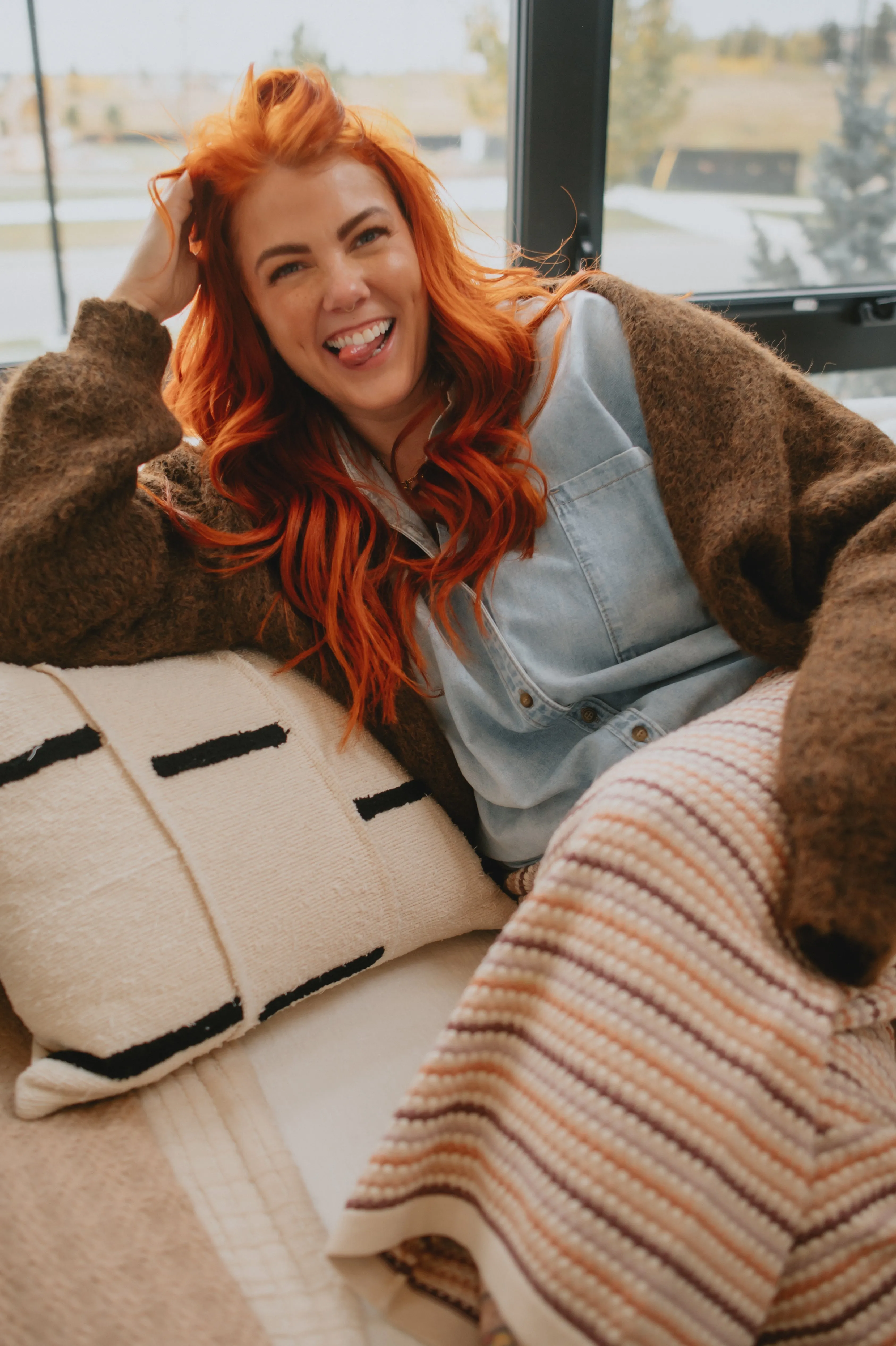 The Marlowe Cardigan x Cutcake - Espresso - PLUS