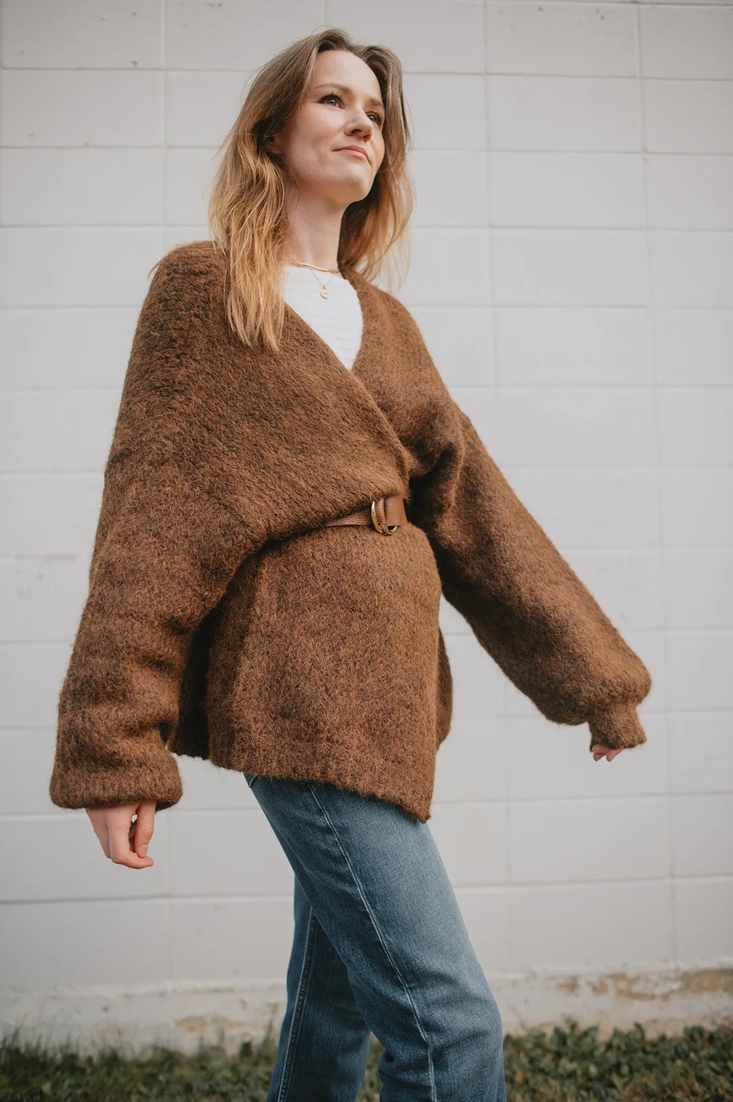 The Marlowe Cardigan x Cutcake - Espresso - PLUS