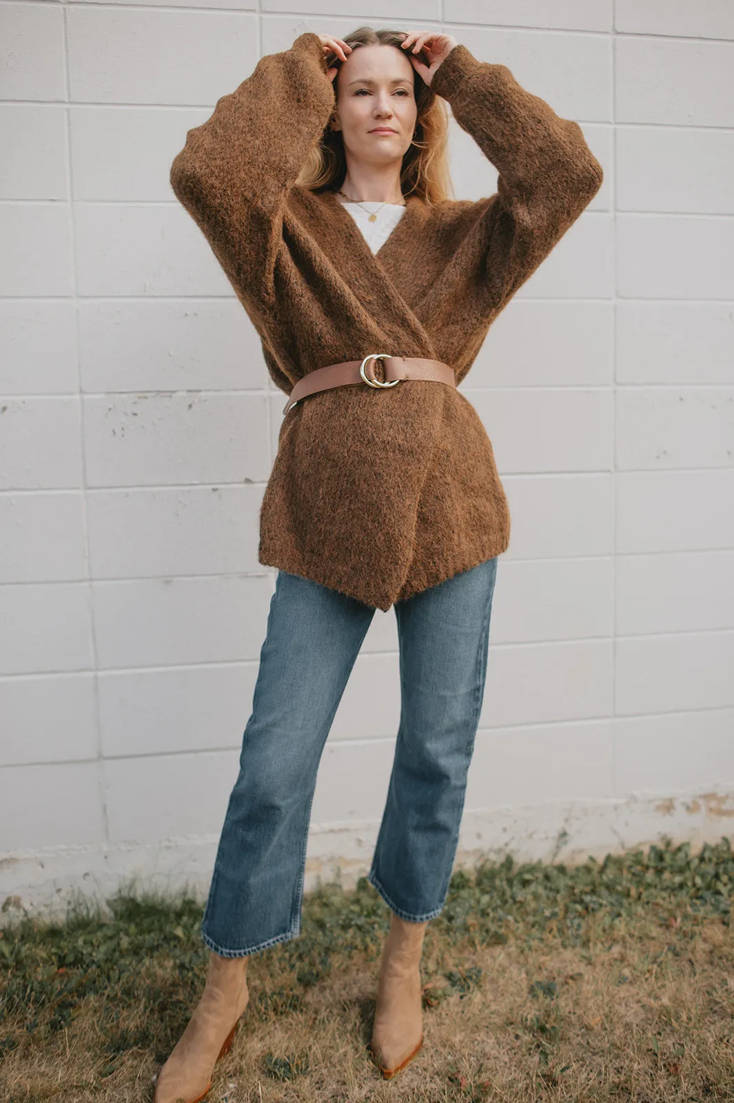 The Marlowe Cardigan x Cutcake - Espresso - PLUS