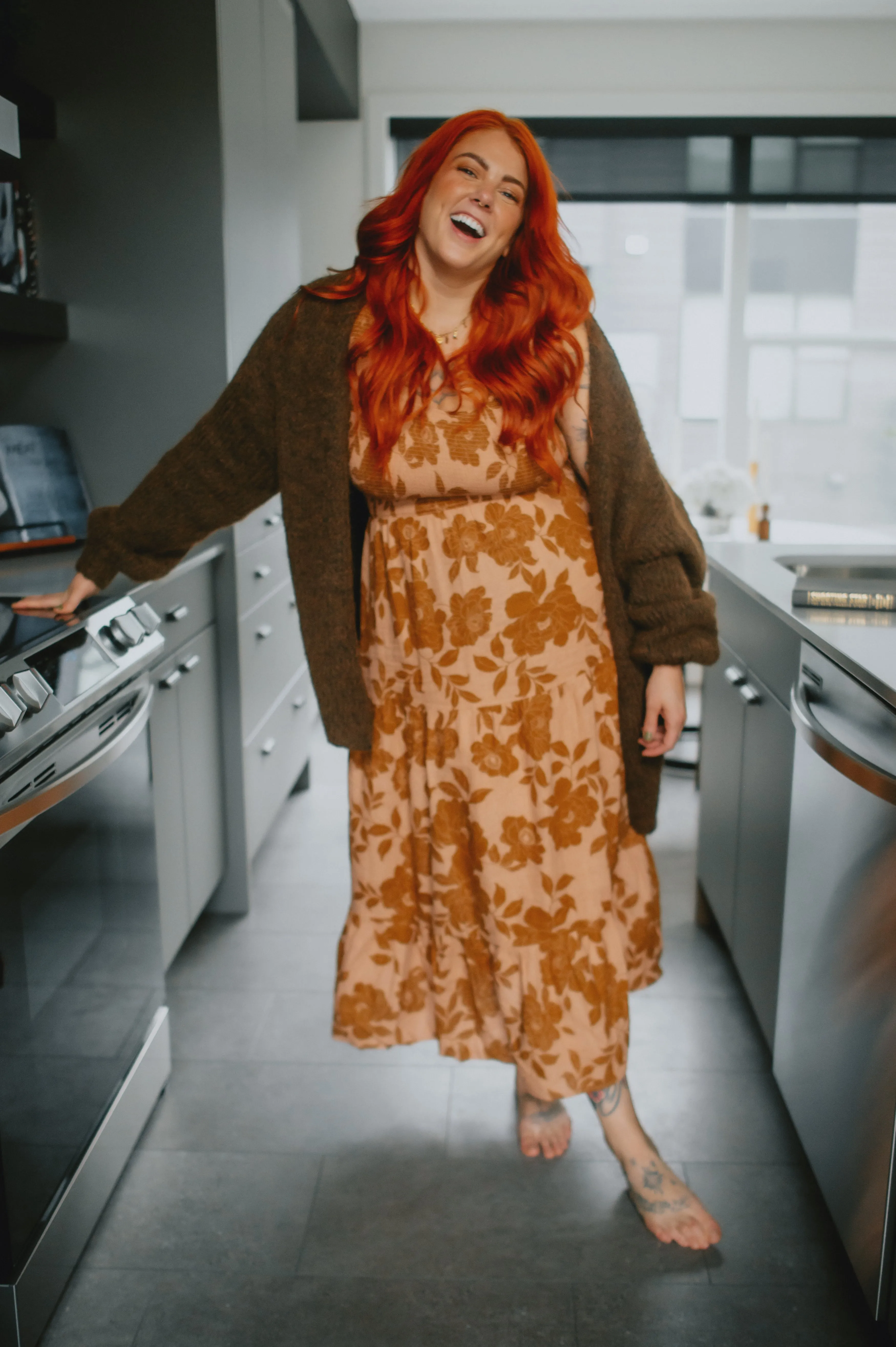 The Marlowe Cardigan x Cutcake - Espresso - PLUS