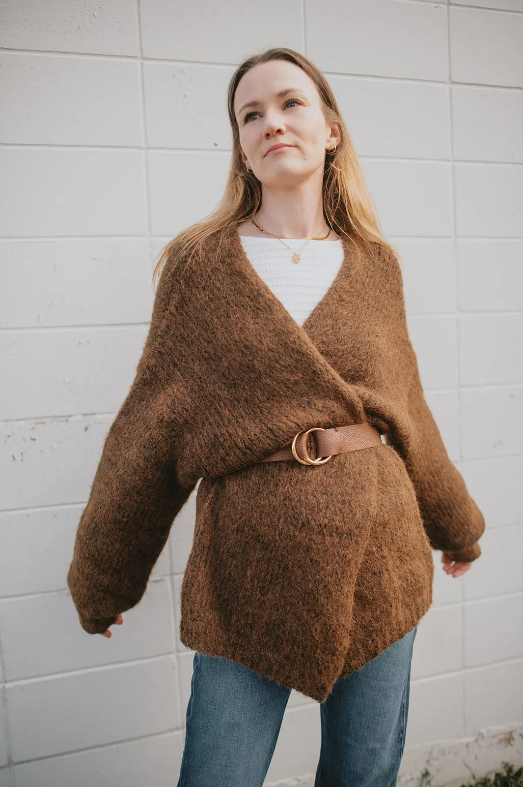 The Marlowe Cardigan x Cutcake - Espresso - PLUS