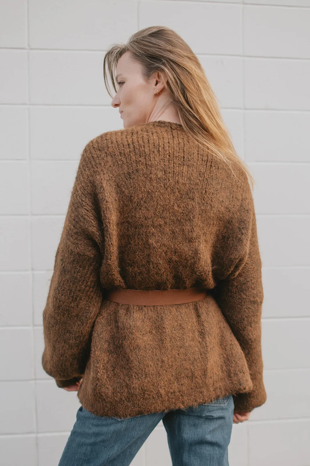 The Marlowe Cardigan x Cutcake - Espresso - PLUS