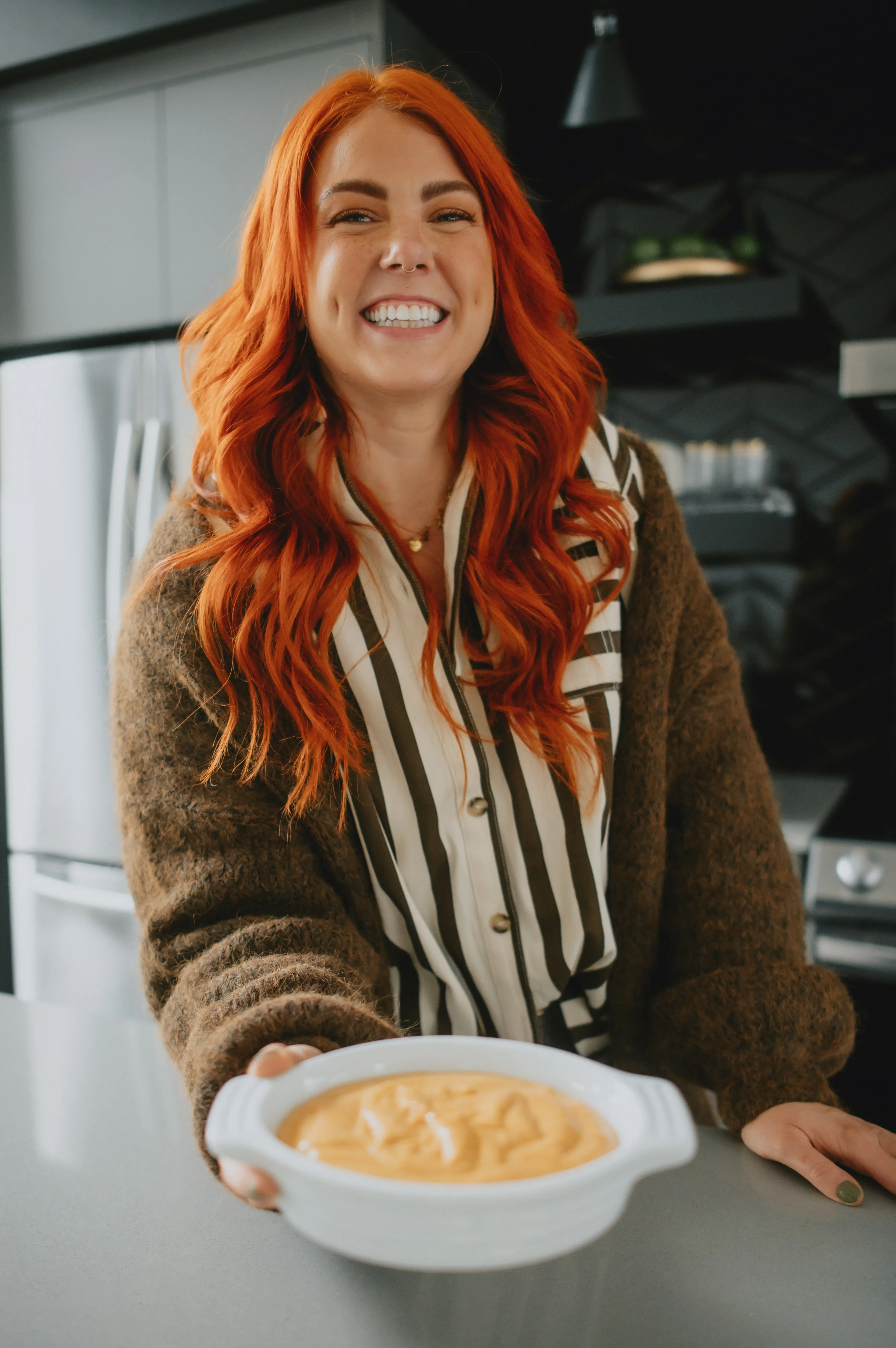 The Marlowe Cardigan x Cutcake - Espresso - PLUS