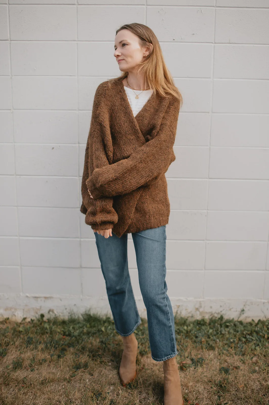 The Marlowe Cardigan x Cutcake - Espresso - PLUS