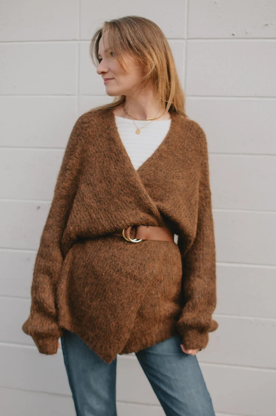 The Marlowe Cardigan x Cutcake - Espresso - PLUS
